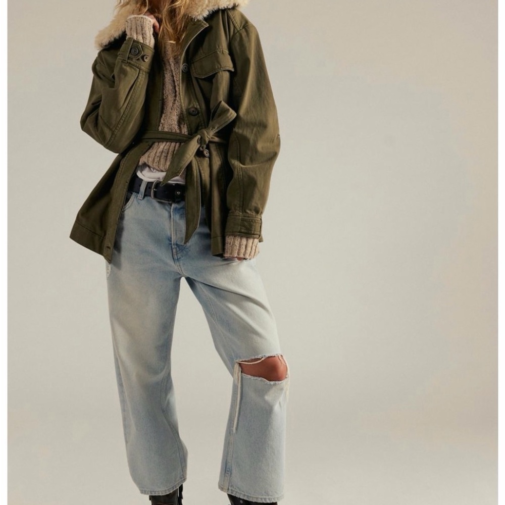 We The Free Jona Safari Jacket with Fur Collar